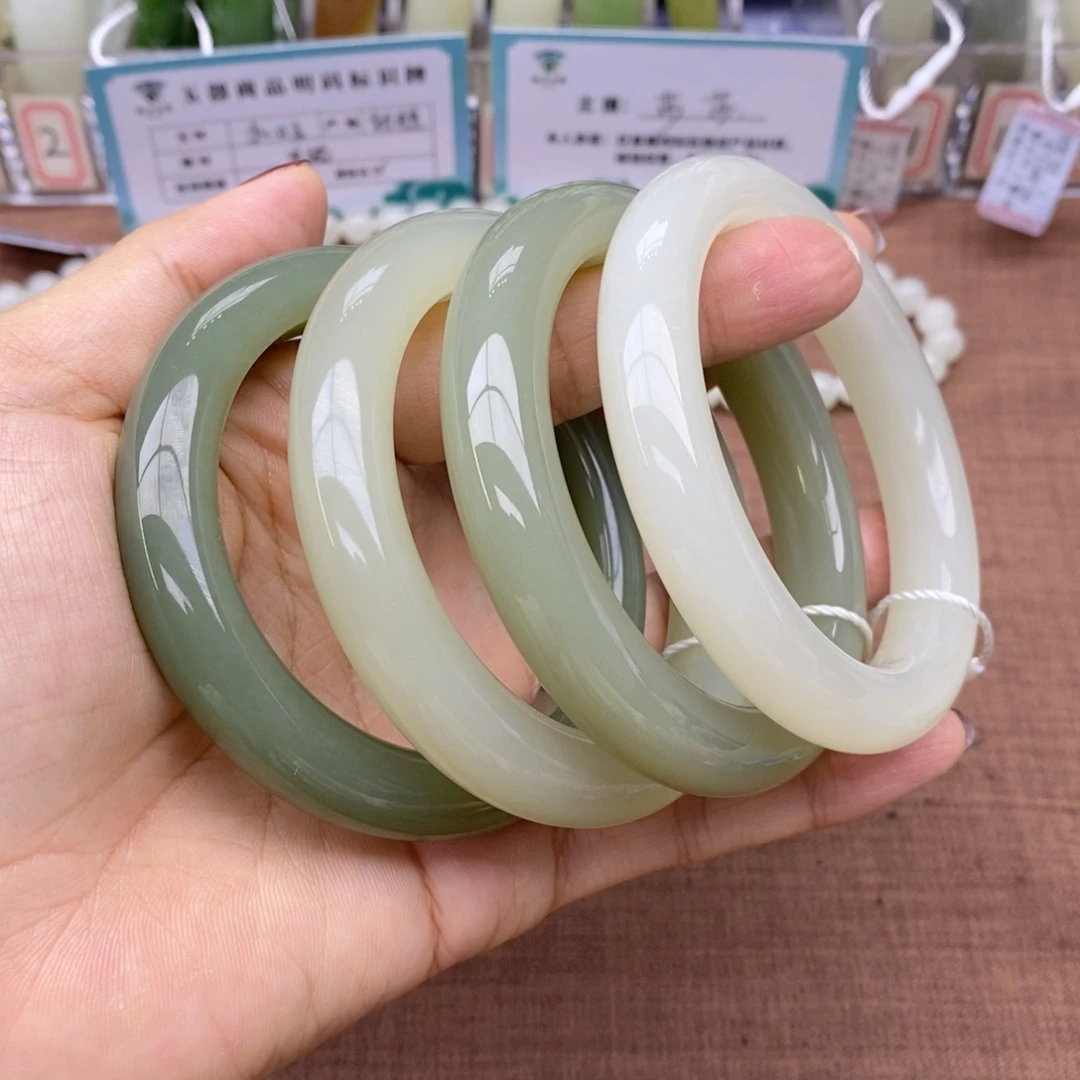和田玉未镶嵌手镯多样性拍一发一