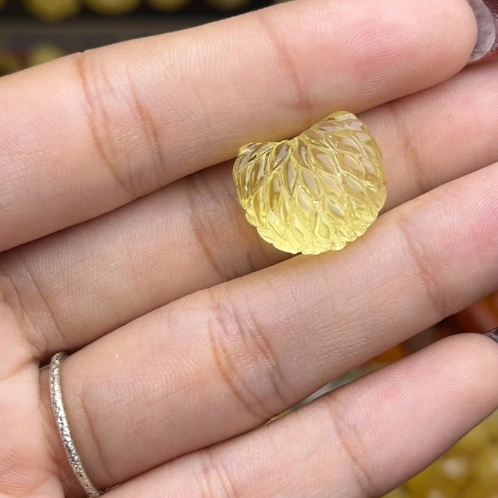 蜜蜡未镶嵌珠宝奇石金珀橘子瓣配饰