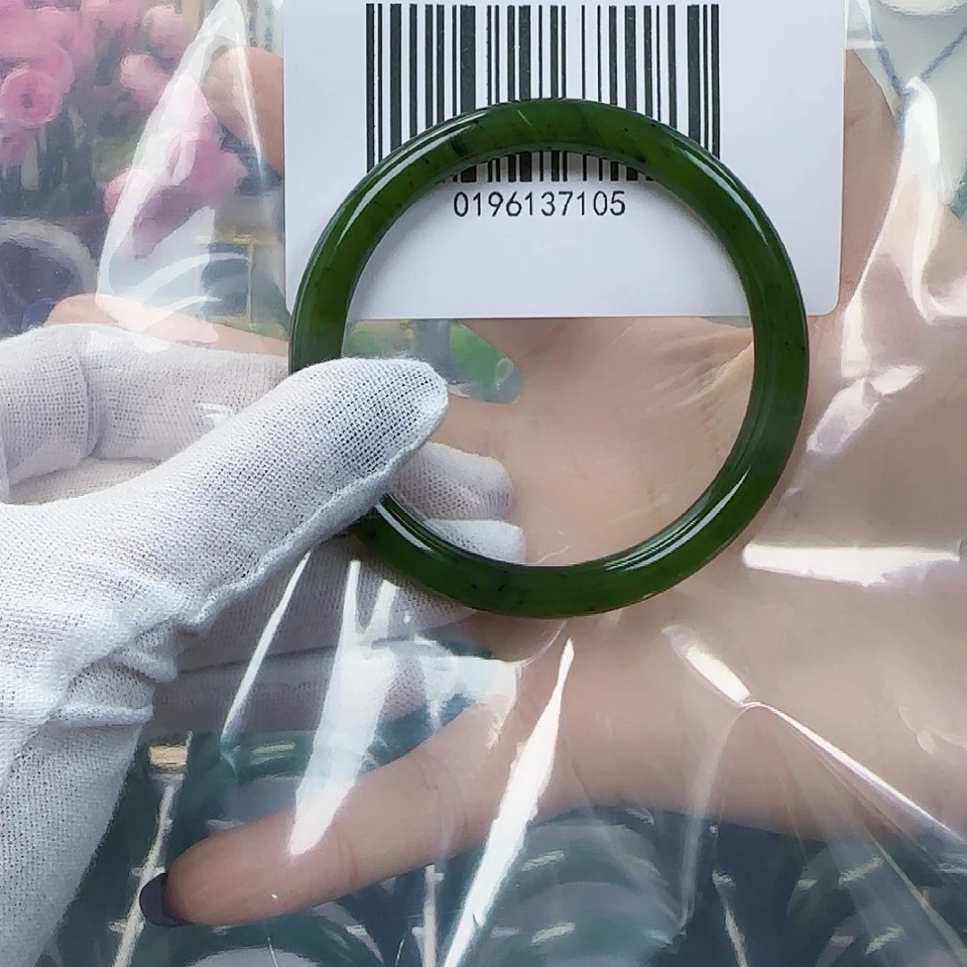 和田玉（碧玉）手镯未镶嵌58