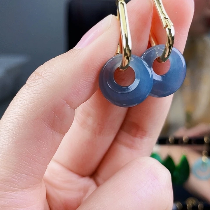 翡翠耳饰未镶嵌饰品