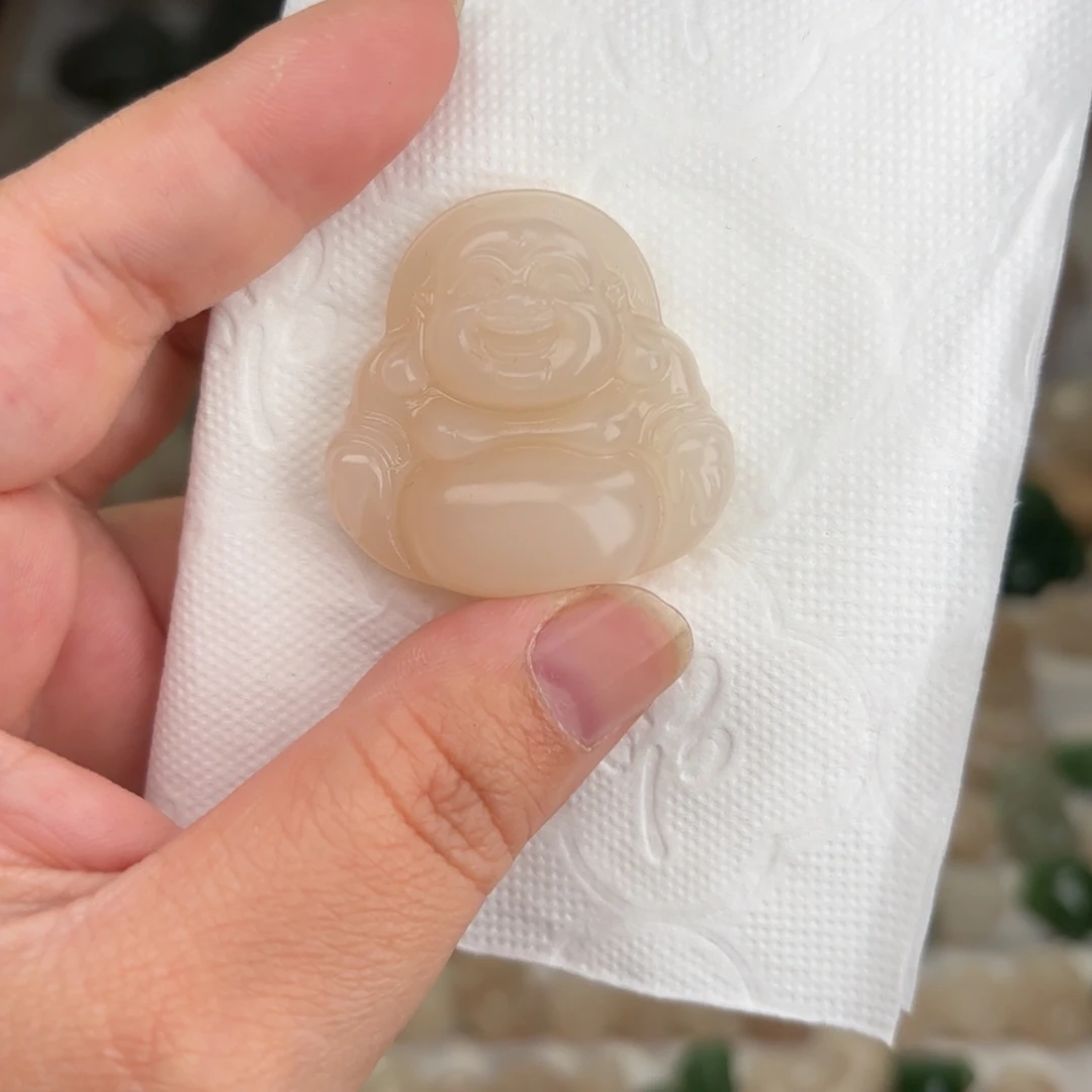 和田玉颈饰未镶嵌34尺寸