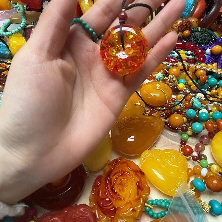 树脂制品2251平安扣红