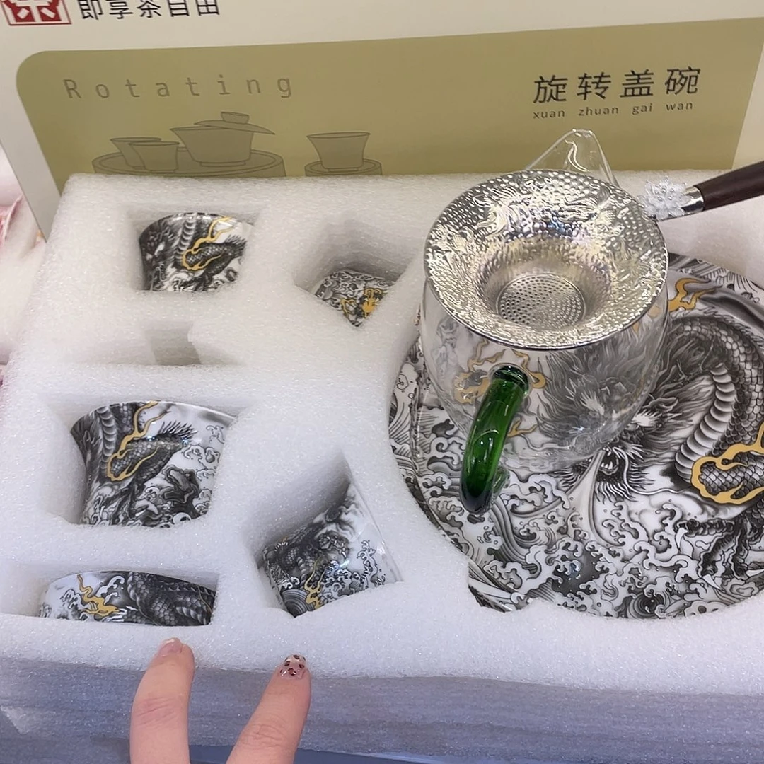 陶景德陶瓷盖碗茶具