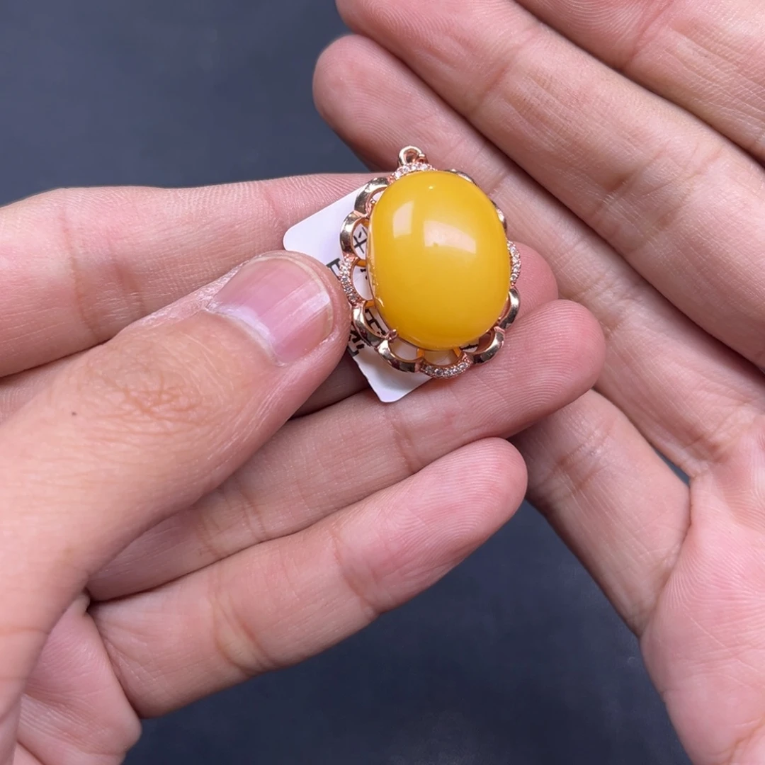 蜜蜡颈饰未镶嵌多样性鸽子蛋蜜蜡老黄蜡货头