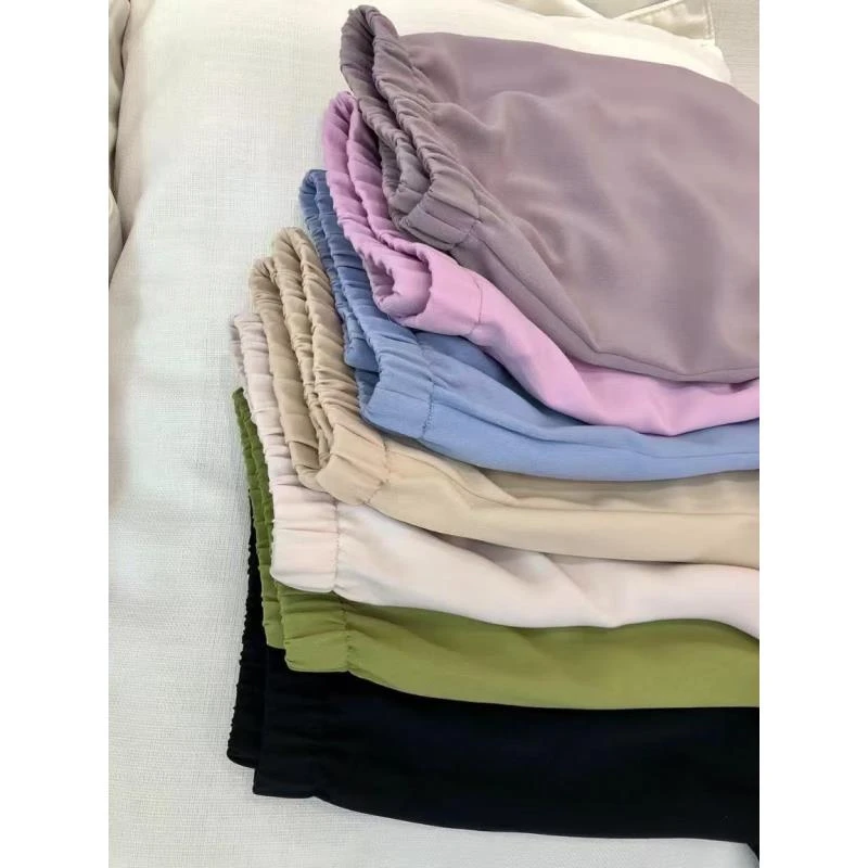 凯特丝蓓551#设计师轻薄宽松透气阔腿高腰长裤休闲裤