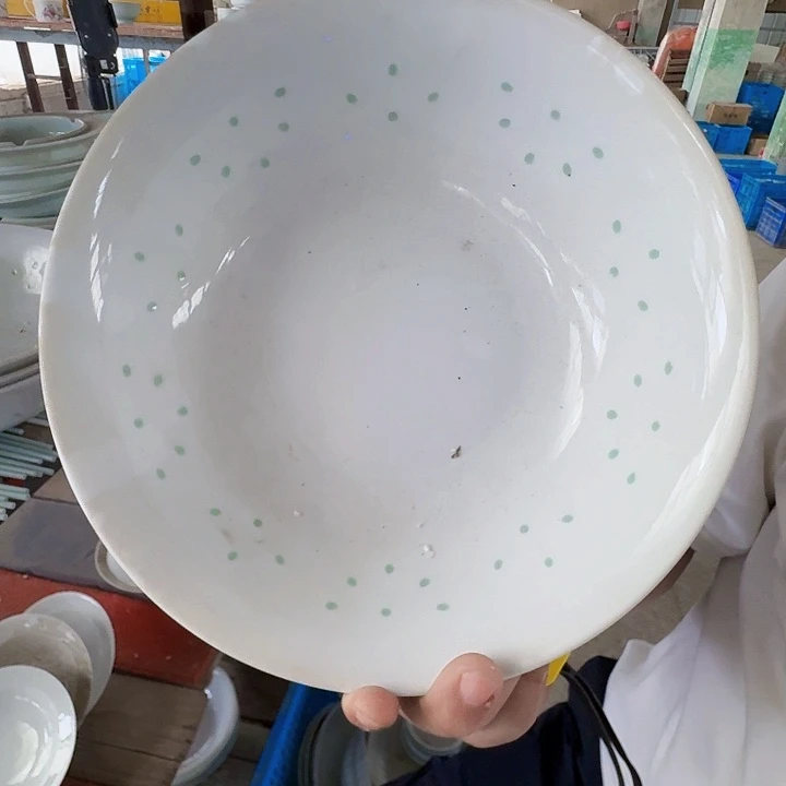 景德镇高温陶瓷玲珑汤碗1个