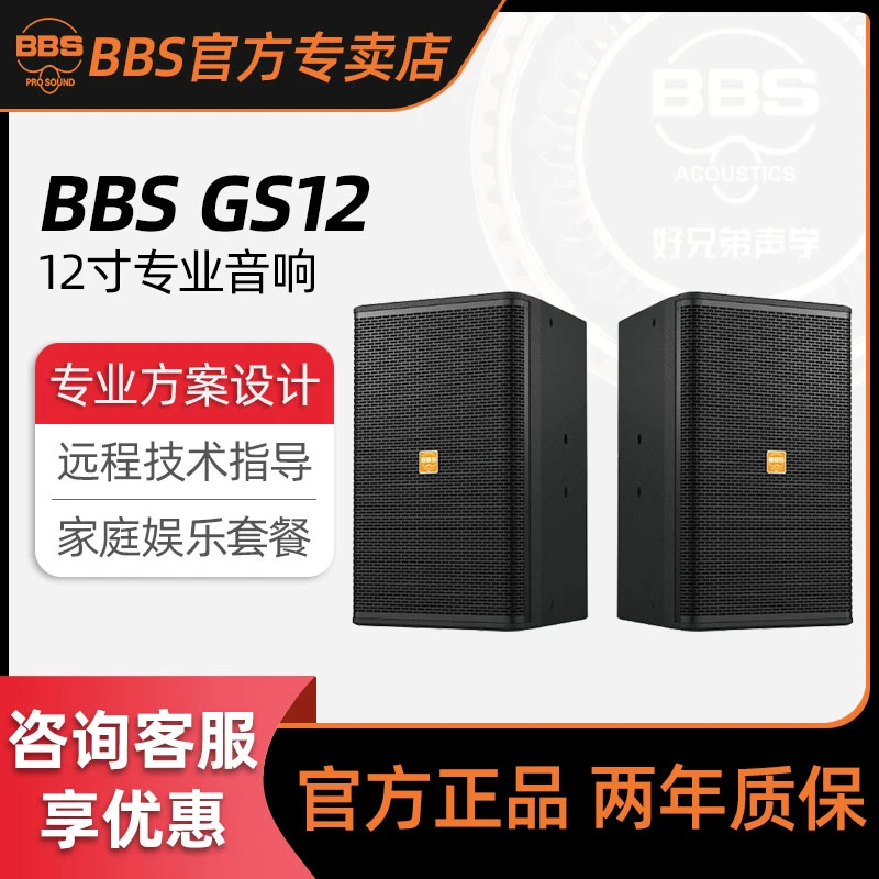 BBS GS家庭ktv音响套装家用全套HIFI卡拉OK音箱唱歌10英寸12英寸