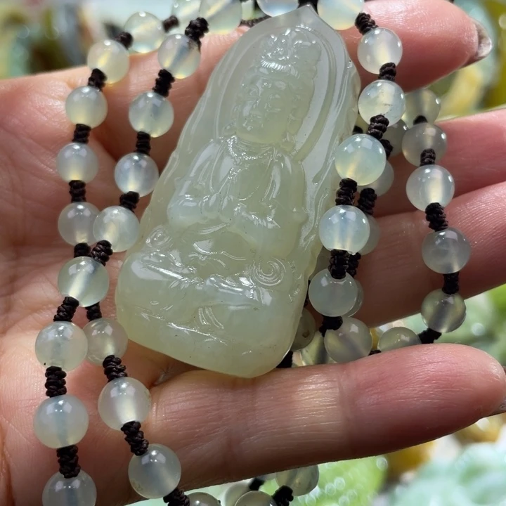 岫玉未镶嵌吊坠吊坠