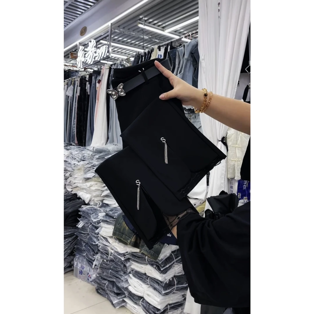 西装裤高品质新款弹力微喇裤高腰显瘦百搭时尚喇叭裤2025年春秋款