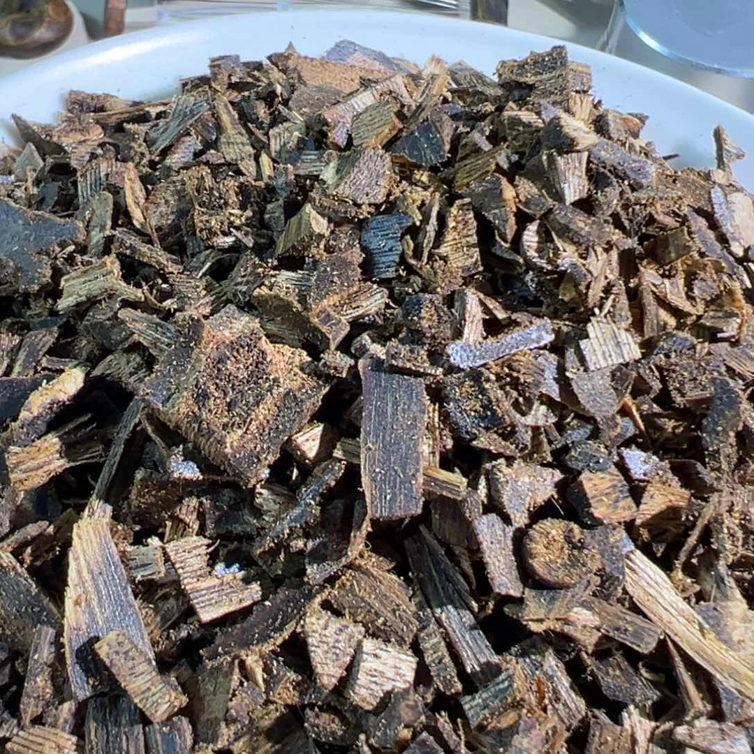 手把件沉香乌身圆叶熏香碎料100克
