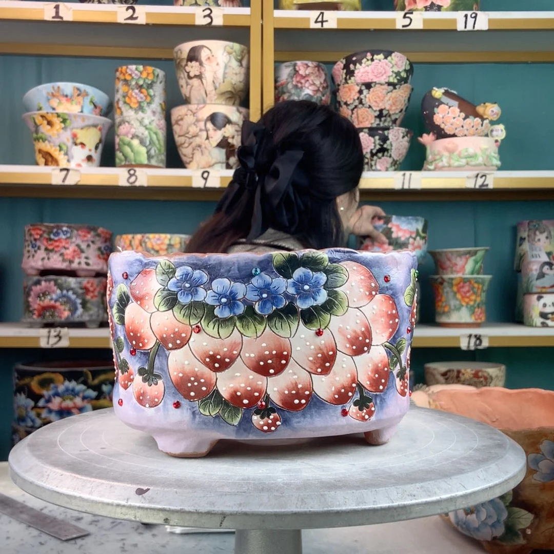 罐景德镇手工瑕疵479