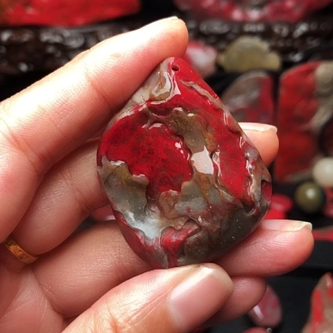 昌化鸡血石昌化鸡血石原石guaj