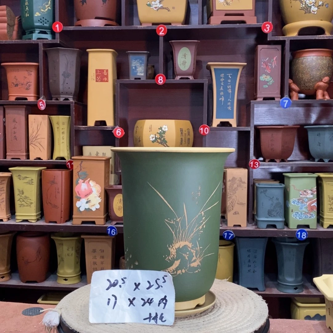 紫砂艺术紫砂花盆