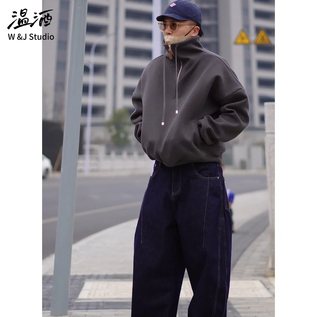 【炮筒领】短宽版 重磅加厚春季卫衣 立体裁剪时髦卫衣