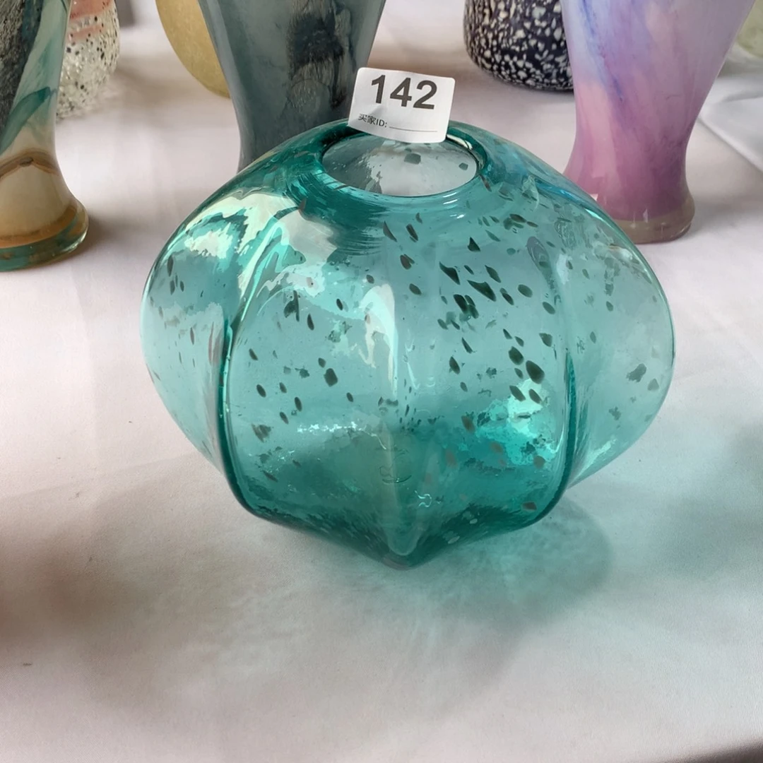 手工古法琉璃花器高17