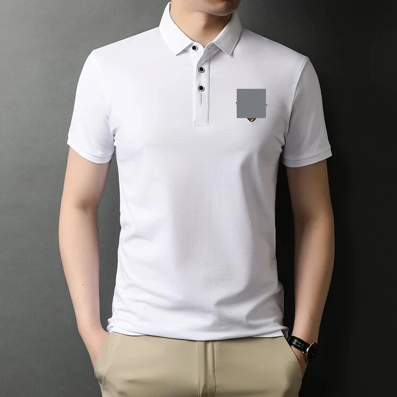 02Polo衫半袖轻柔翻领polo衫上衣夏季透气短袖t恤男