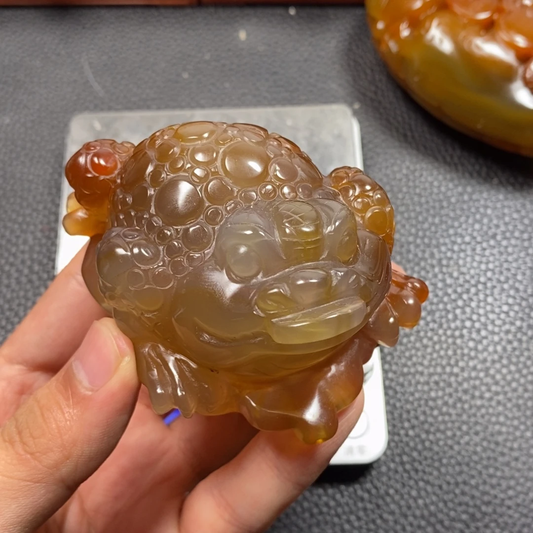 祁****玛瑙/玉髓未镶嵌手把