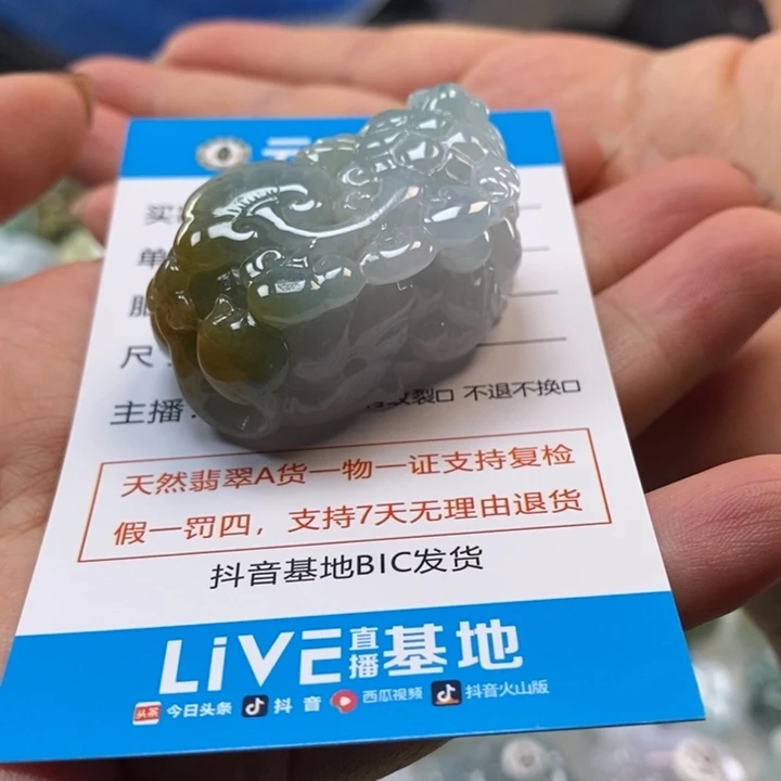 颈饰未镶嵌翡翠多人貔貅