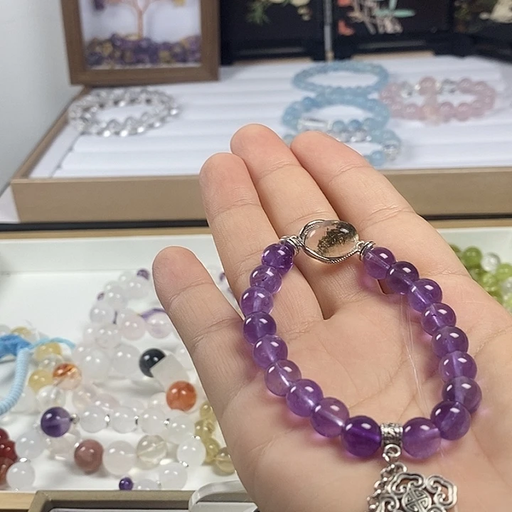 水晶手链未镶嵌绿幽灵