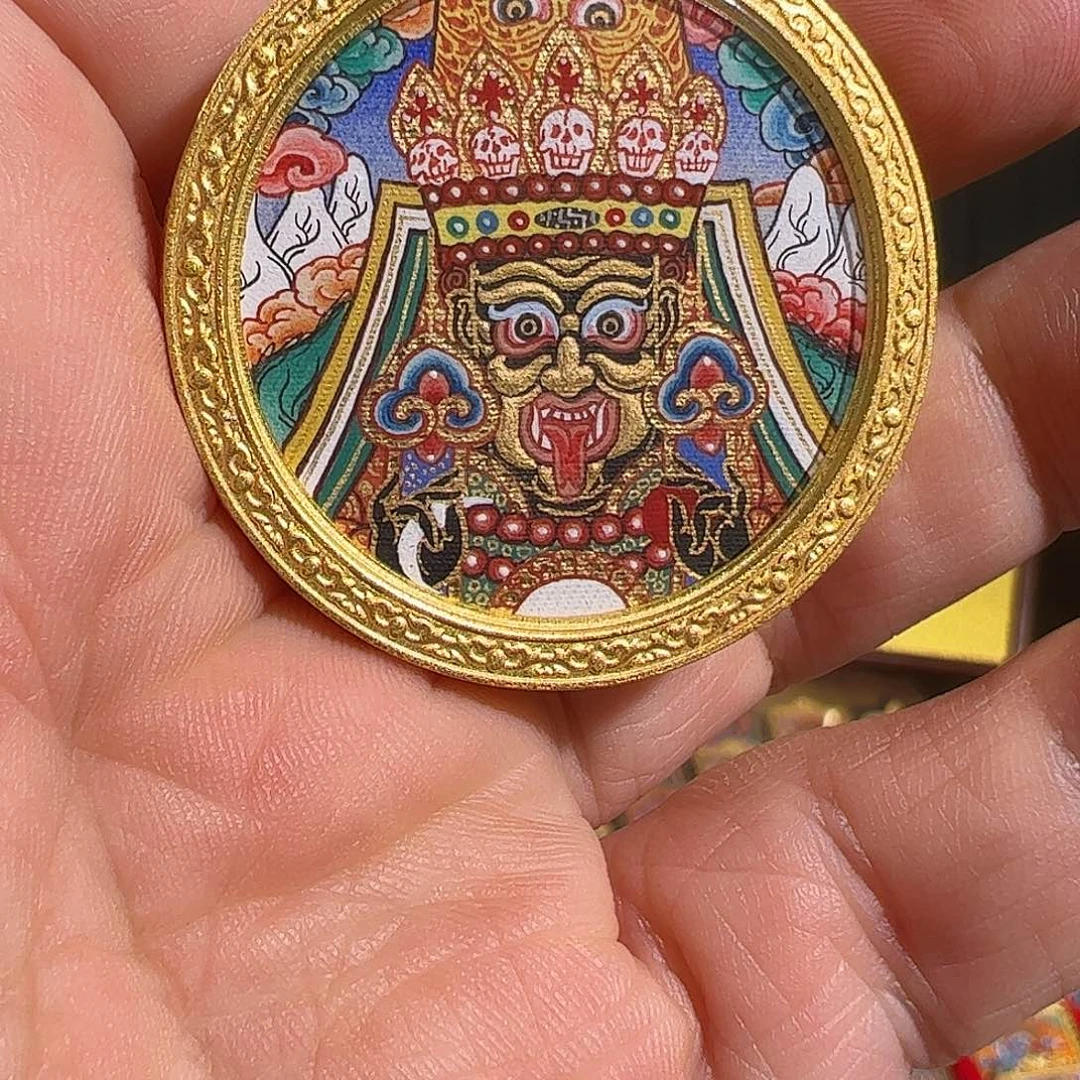 吊坠热贡手绘扎基拉姆