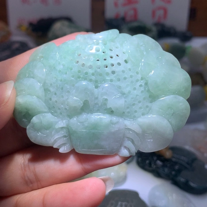 翡翠未镶嵌颈饰保真天然A货翡翠