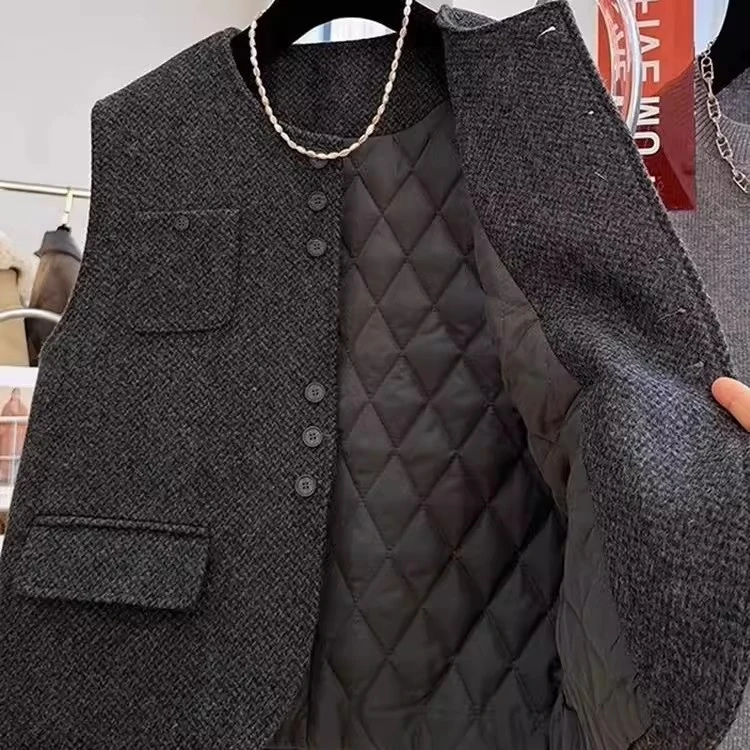 特大码胖mm300斤高级感复古西装马甲外套女春秋季气质百搭上衣ins