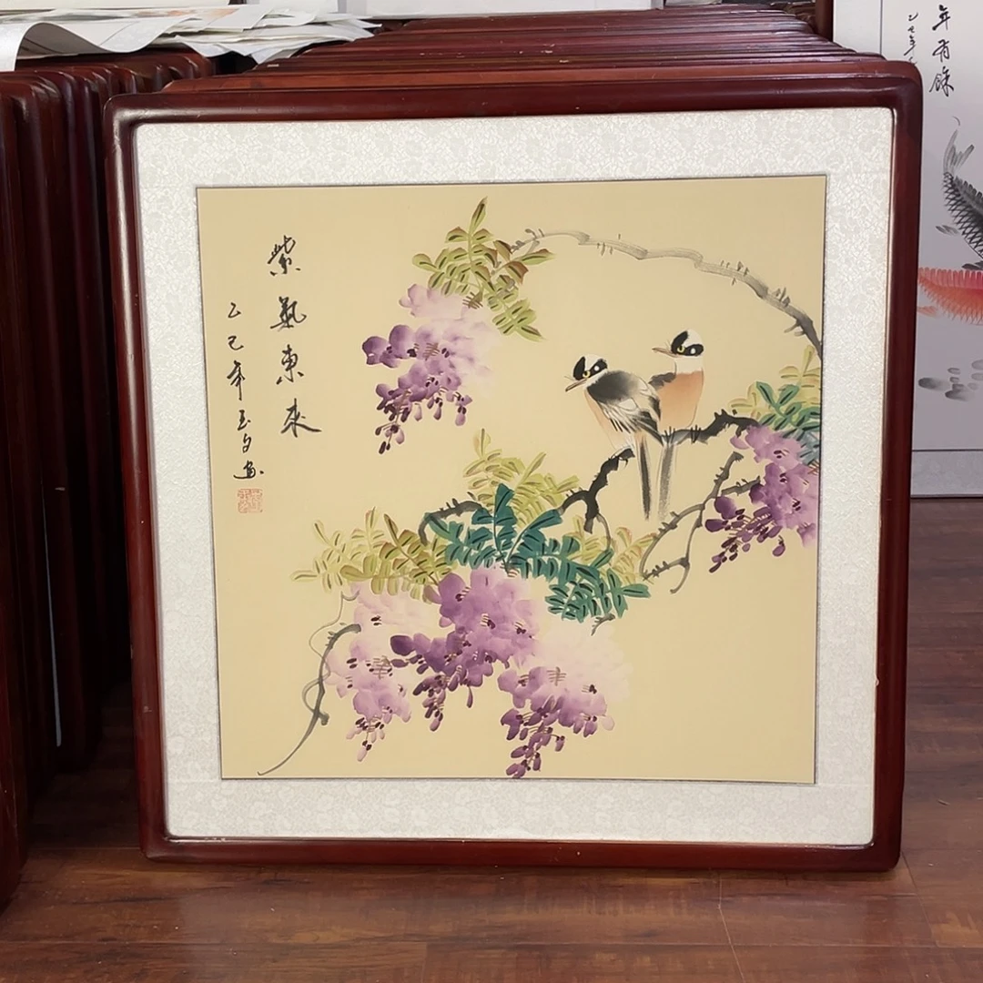 国画带框尺寸63*63厘米