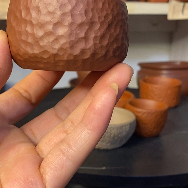 紫砂紫砂花盆手工制作我*牛