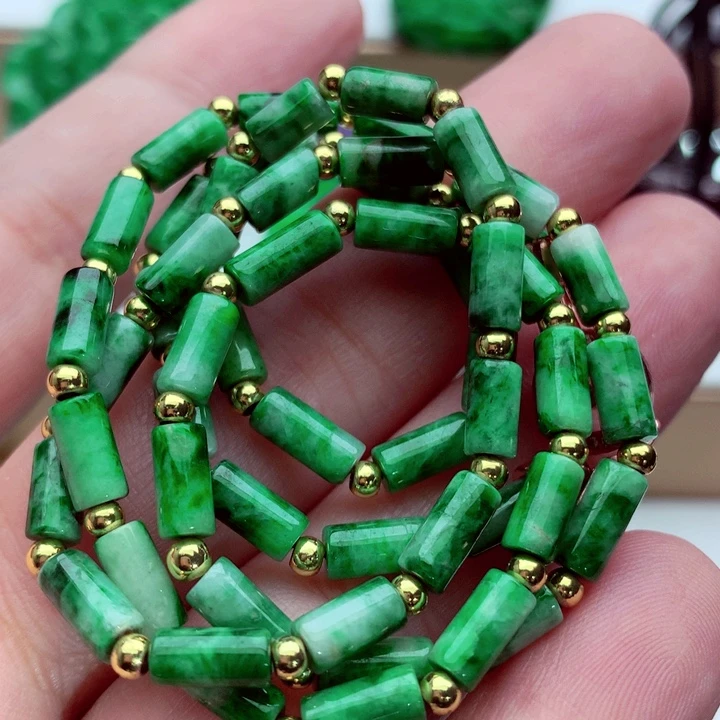 翡翠未镶嵌毛衣链