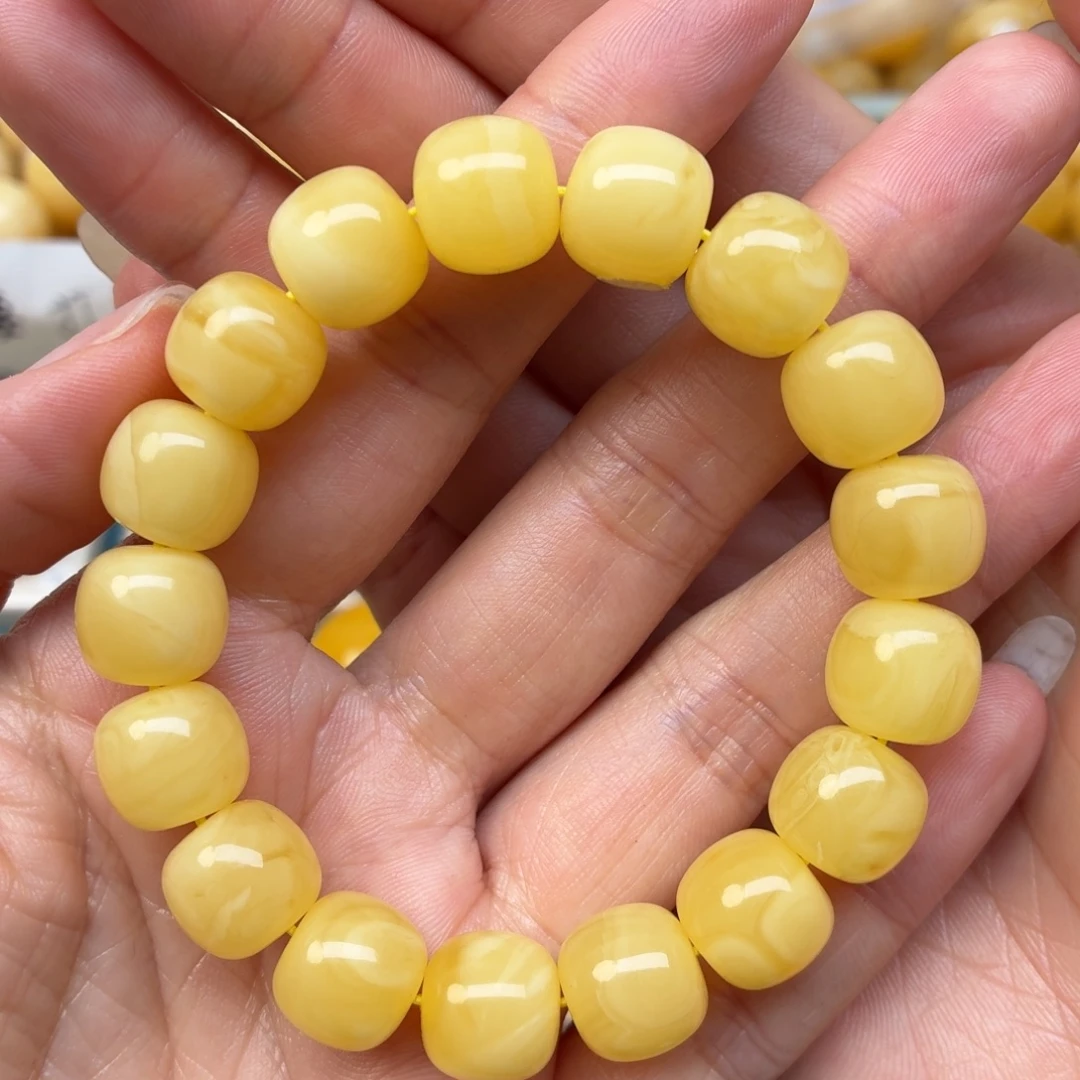 蜜蜡未镶嵌裸石12+蜜蜡老型手串