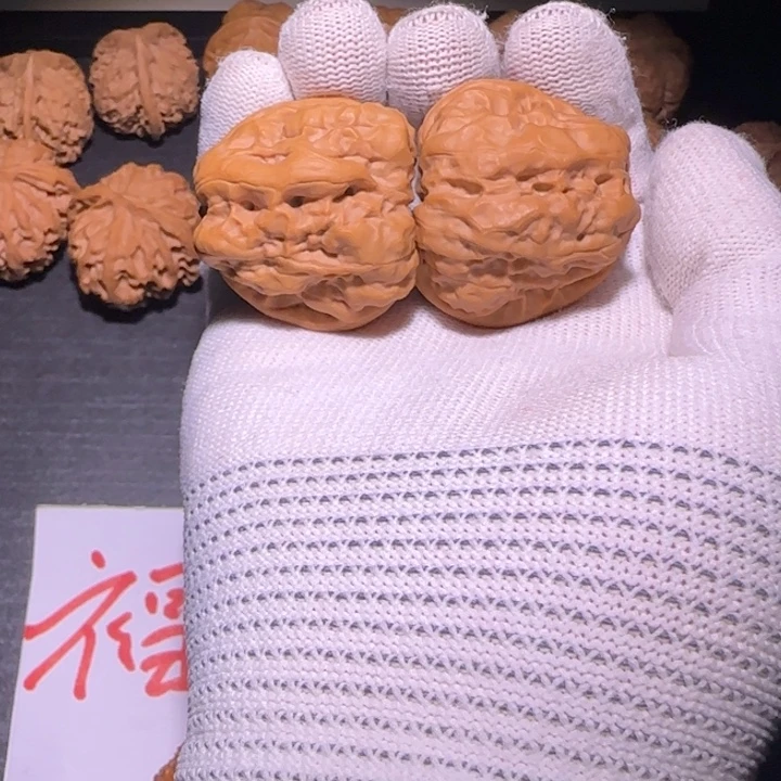 0***1核桃核桃手把件蛤蟆头