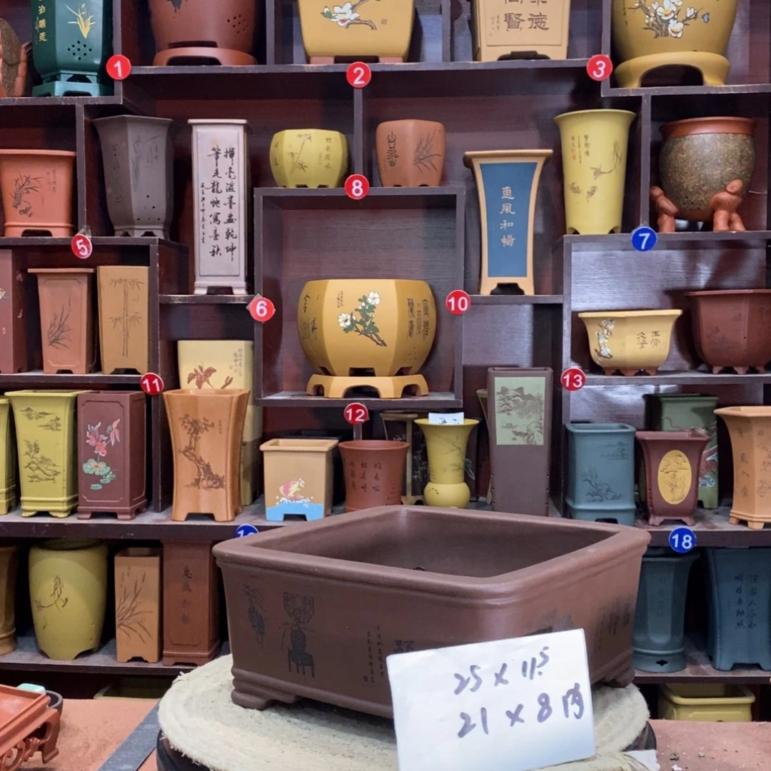 紫砂艺术紫砂花盆