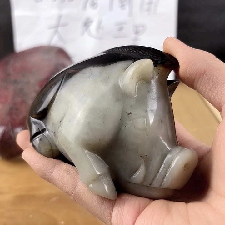 和田玉未镶嵌挂件清**酒