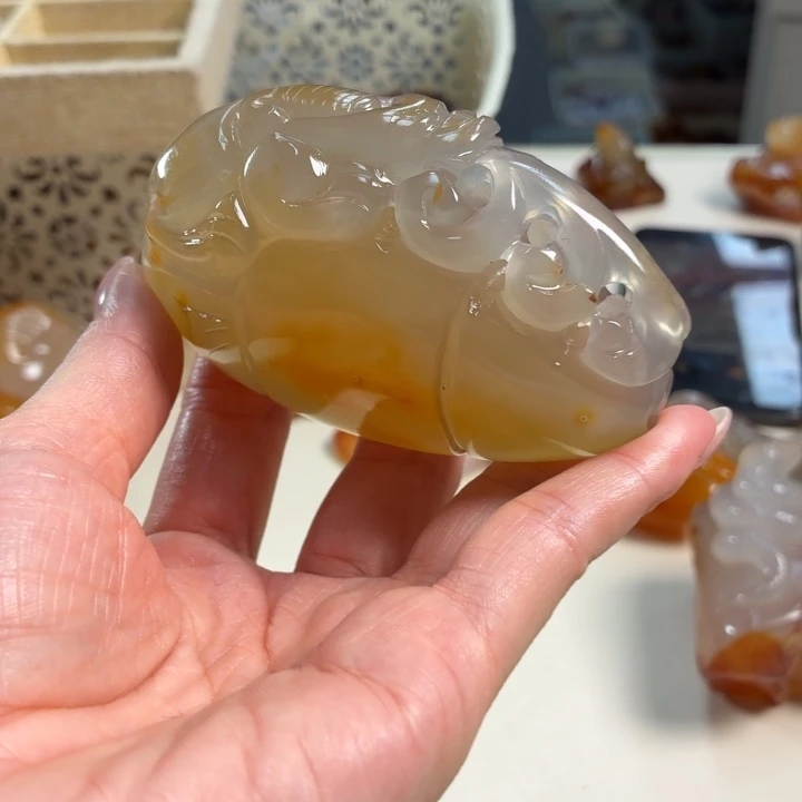 玛瑙/玉髓吊坠(不含链)未镶嵌