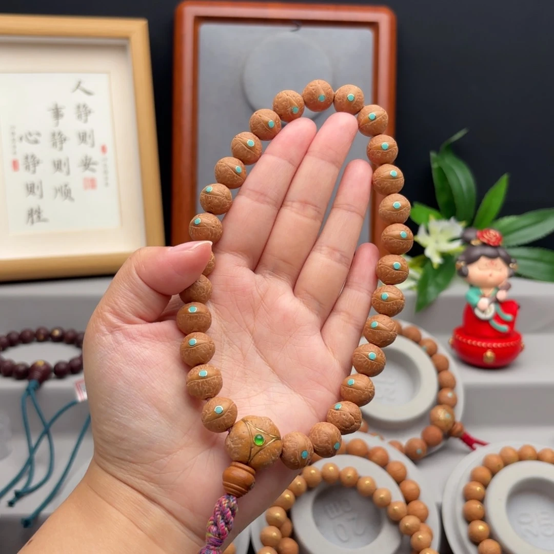 手串凤眼菩提12.5左右镶嵌手持