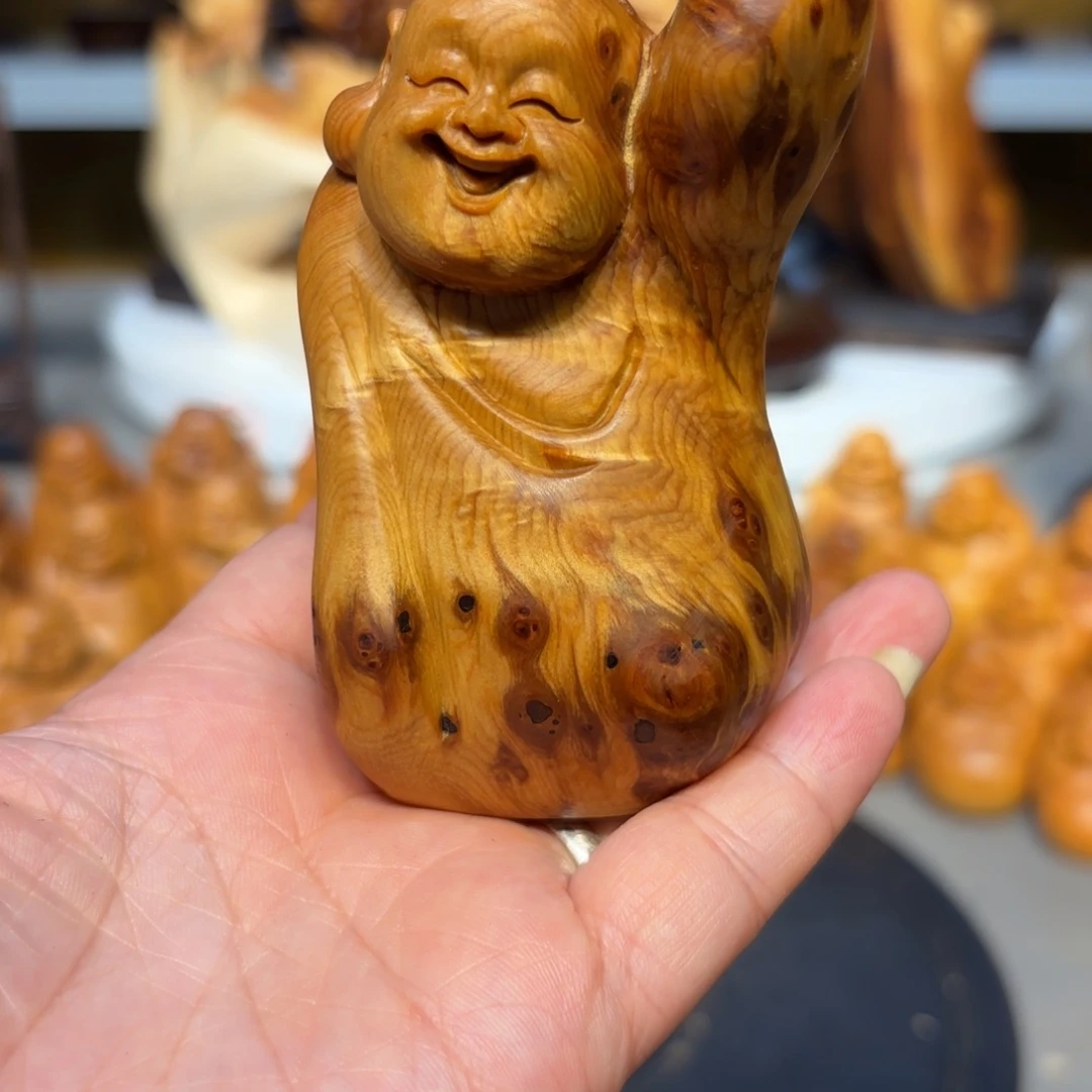 木 太行崖柏弥勒佛瘤疤