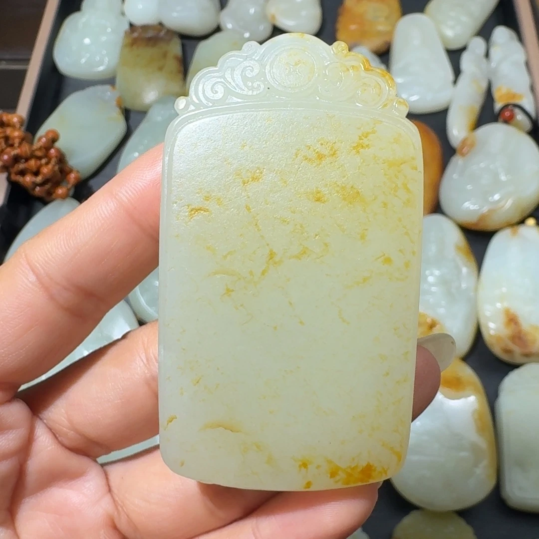 和田玉未镶嵌吊坠(不含链)