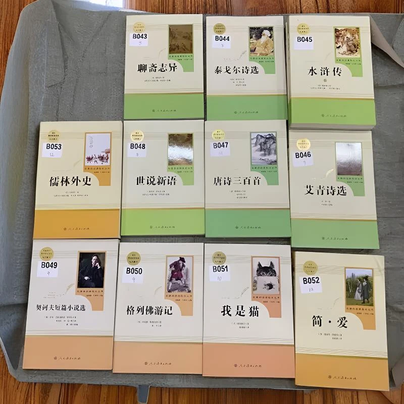 九年级上册必读名著 简爱水浒传人教版儒林外史