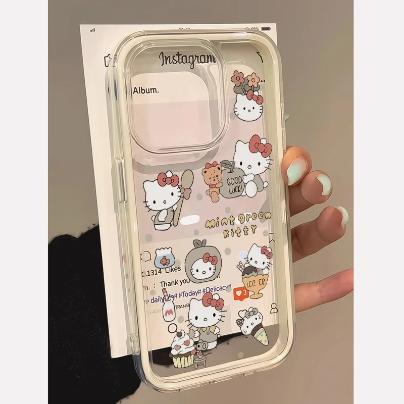 甜品KT冰淇淋适用苹果15promax二合一手机壳iPhone16透明13日韩14