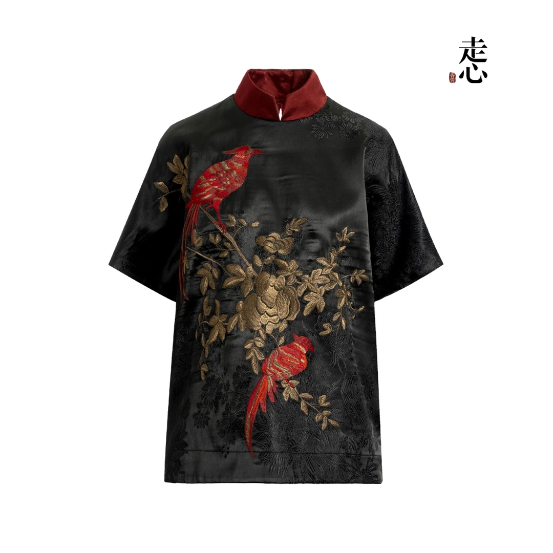 ❤❤【走心非遗】喜上眉梢 香云纱套头衫24ZCS3788