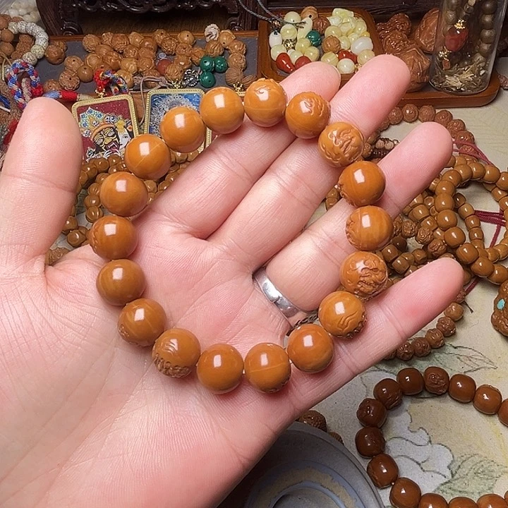 猴头核桃手串$****$猴头雕刻精工怒火恶僧手串