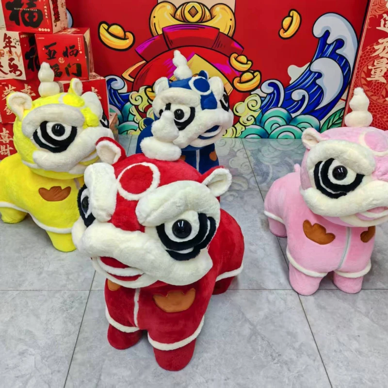 创意小醒狮造型凳卡通儿童狮子坐凳客厅商场展厅网红摆件椅装饰用