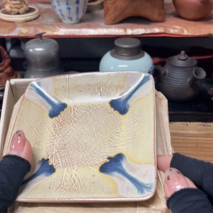 陶中古工艺品摆件