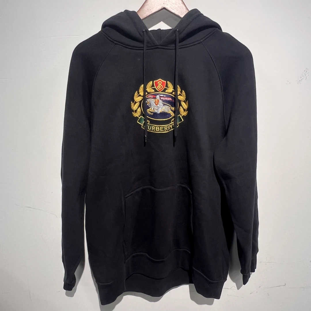 99新 BURBERRY/博柏利 99新Burberry巴宝莉战马刺绣帽衫尺码：M