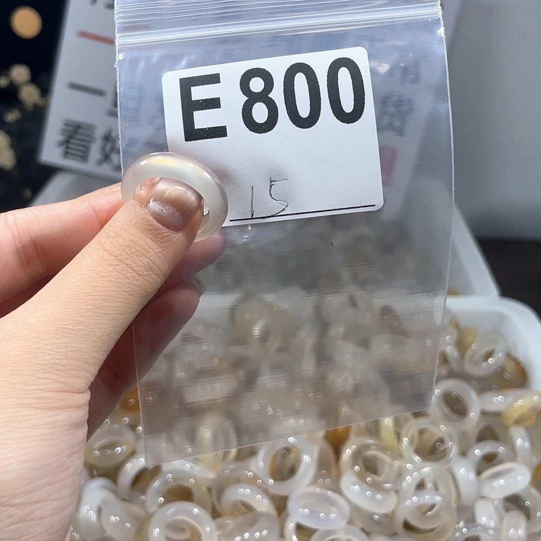 玛瑙/玉髓戒指合金800