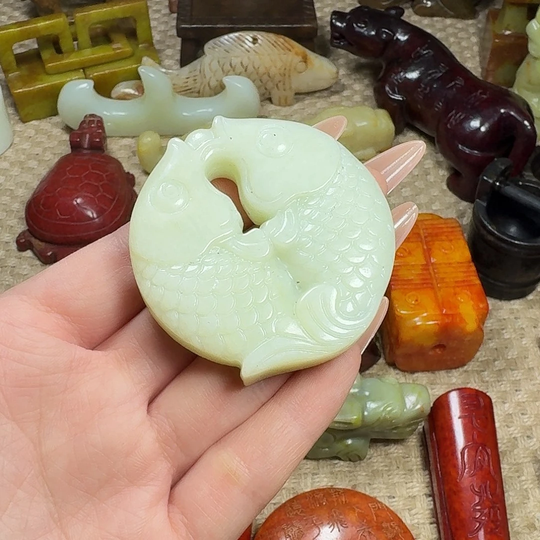 白玉菩提吊坠挂件