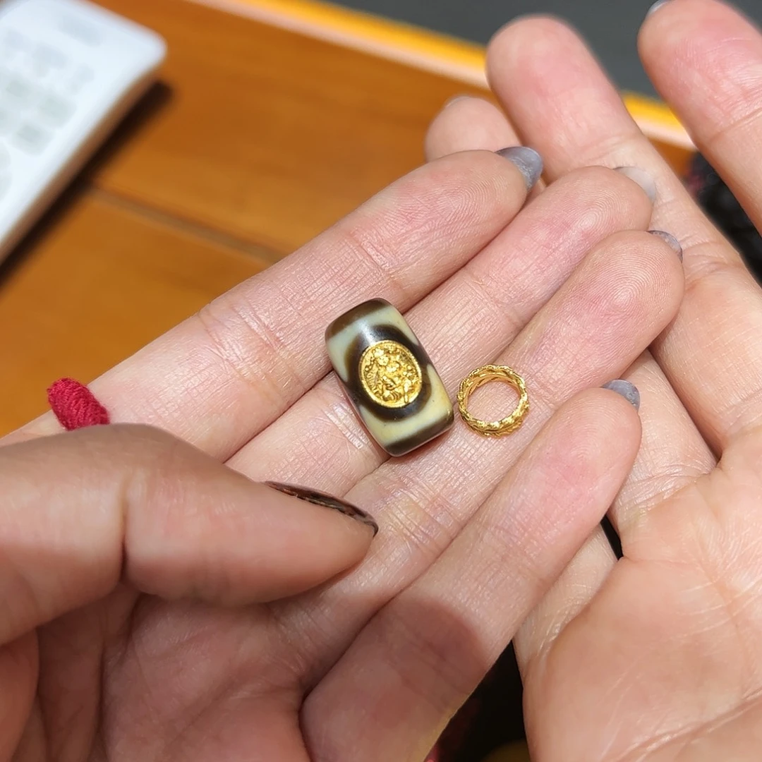 玛瑙/玉髓配件18K金镶嵌静*?