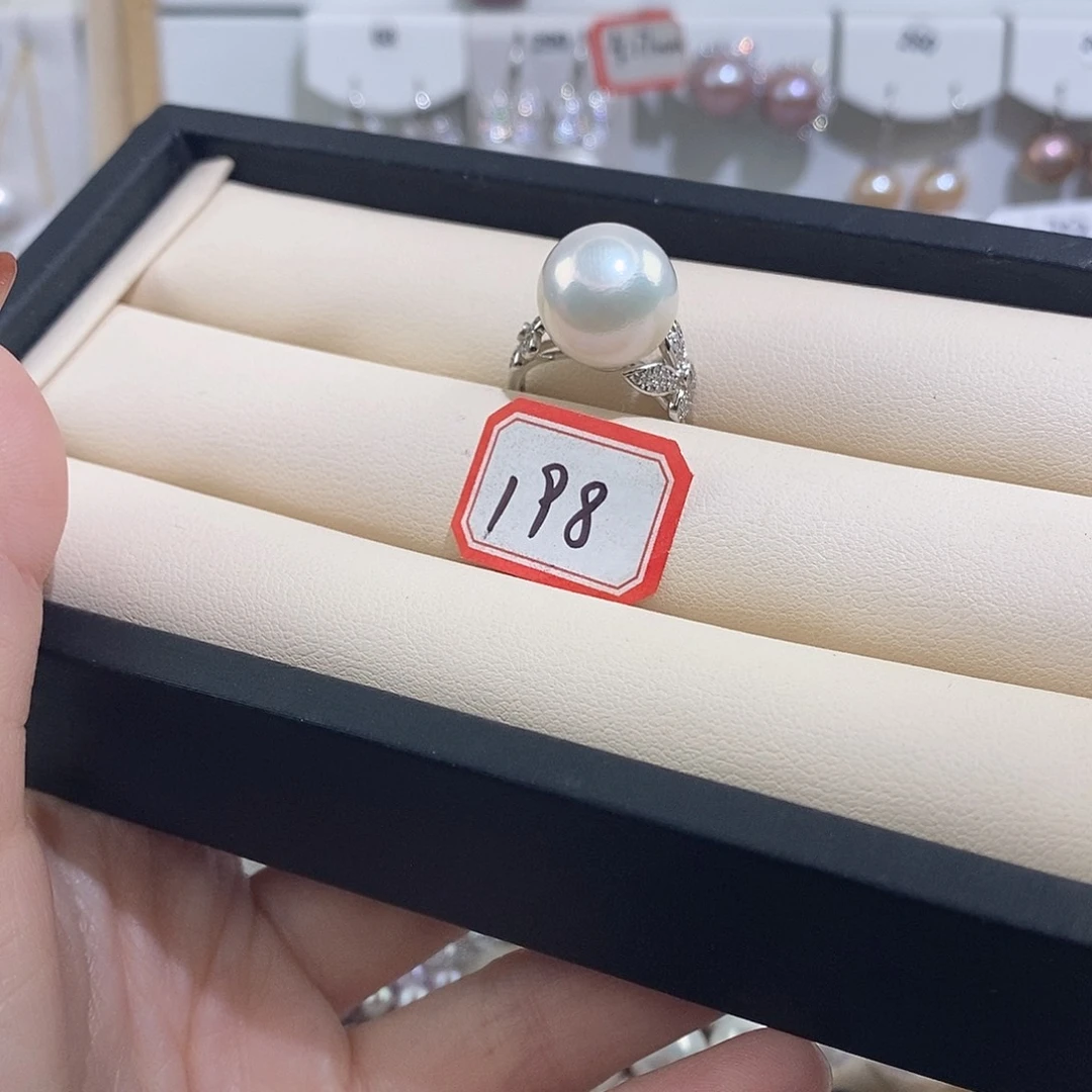 戒指淡水珍珠银S925镶嵌w14