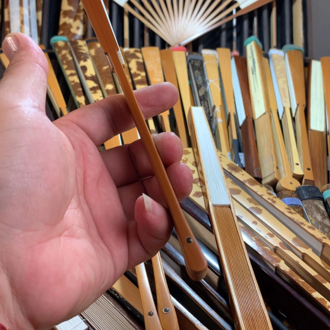 【闪购商品】扇子小且头折扇手工制作