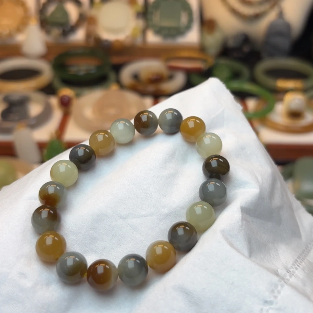 和田玉手串未镶嵌